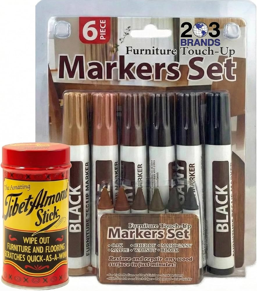 Wood Surface Scratch and Stain Remover Kit - Includes The Original Almond Stick by Tibet and Furn... | Amazon (US)