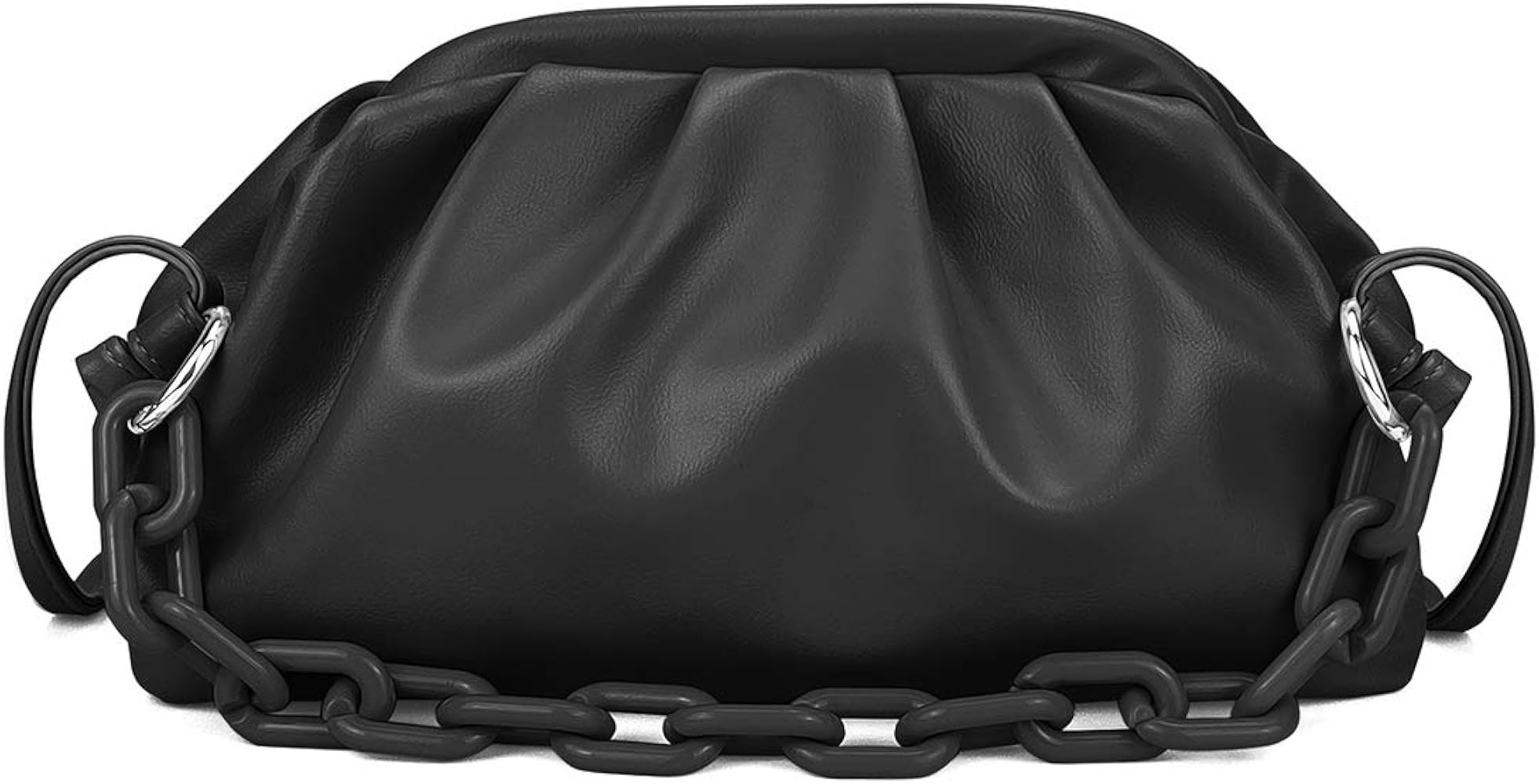 VOLGANIK ROCK Cloud Crossbody Bags for Women Chain Clutch Purse and Handbag with Dumpling Shape | Amazon (US)