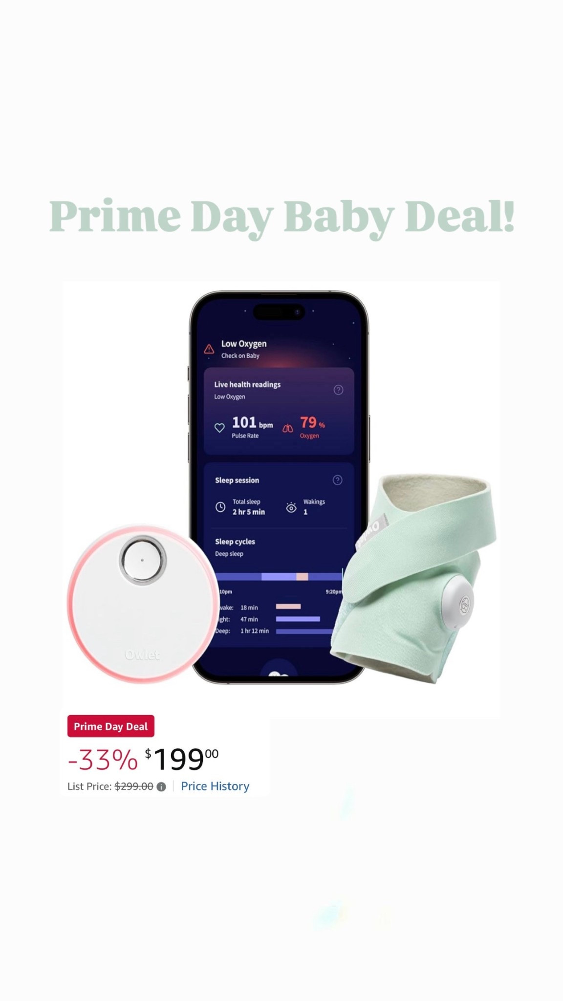 If you’re a new mama (or expecting), this is a must-have 👶🏼💤
The Owlet Dream Sock is on sale for Prime Day — it tracks baby’s sleep and gives so much peace of mind. I used it every night and seriously couldn’t recommend it more.
Linked it in my LTK while it’s marked down! 🤍
#MomLife #OwletDreamSock #BabyMustHave #PrimeDayDeals #LTKBaby


#LTKFamily #LTKBaby #LTKSaleAlert