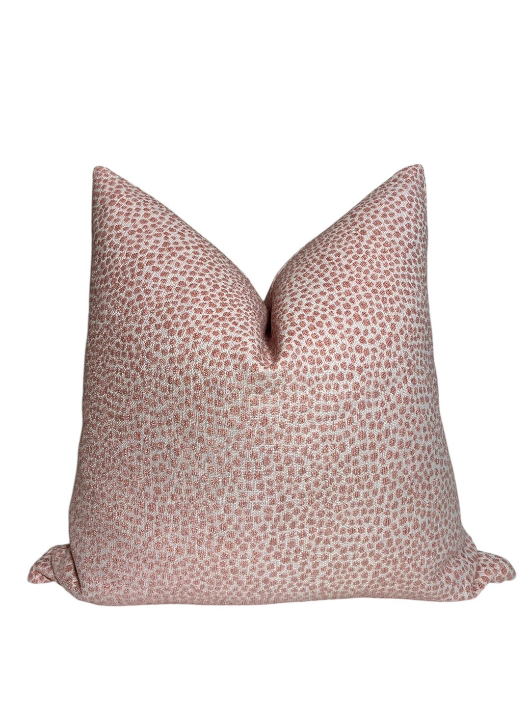 Pink Dot Pattern Pillow Cover, Dotify Bella Pink Chenille Throw Pillow Cover, Pink Textured Pillo... | Etsy (US)