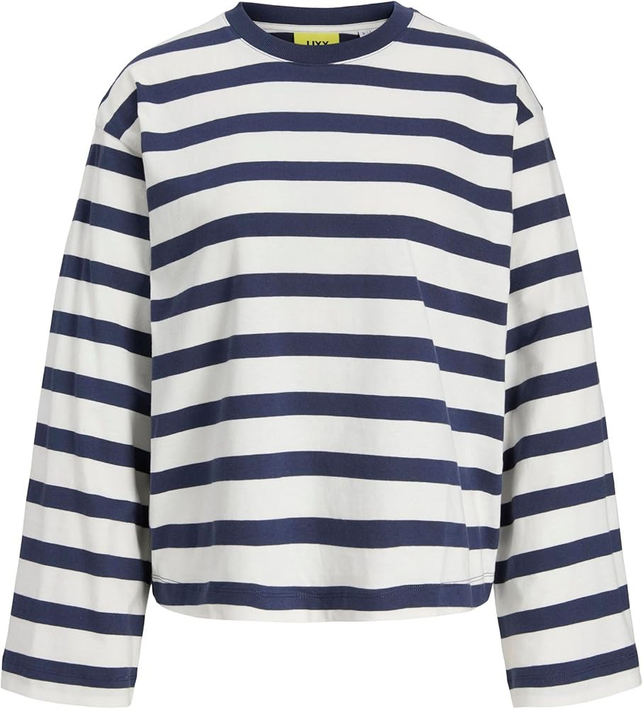 Jxlona Stripe Loose Ls Tee JRS : Amazon.de: Fashion | Amazon (DE)