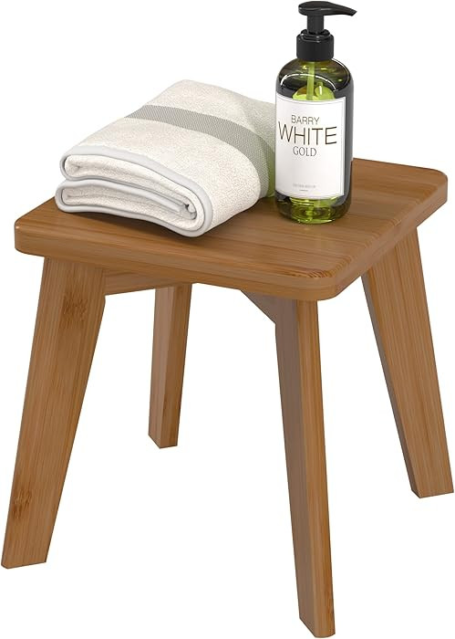 Step Stool Kitchen Bathroom Bedroom for Kids and Adults Wooden Foot Rest Stools Sturdy Bamboo Woo... | Amazon (US)
