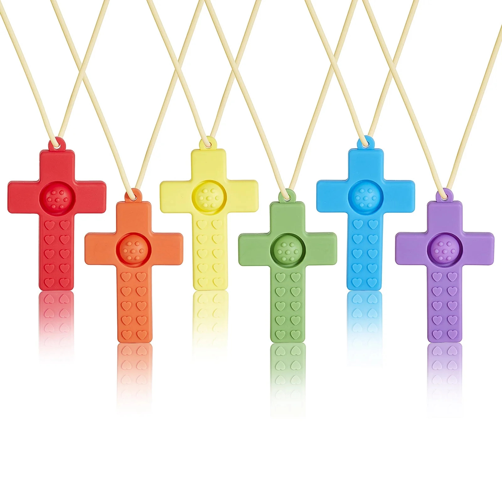 6 Pack Soft Silicone Babies Teething Toys for Kids, Teething Toys for Child 6-36 Months - Boys Gi... | Walmart (US)