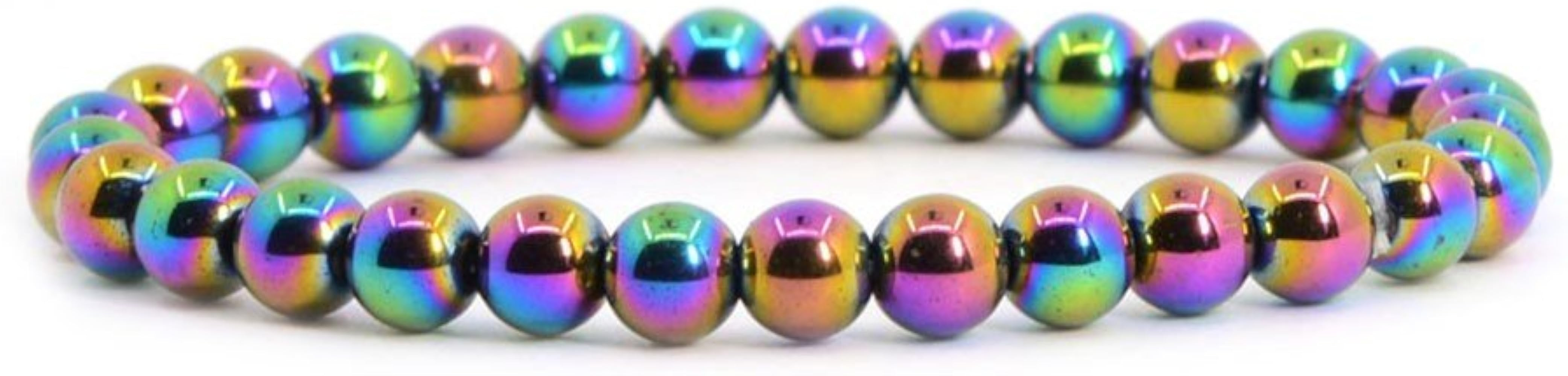 Justinstones Gem Semi Precious Gemstone 6mm Round Beads Stretch Bracelet 6.5 Inch Unisex | Amazon (US)