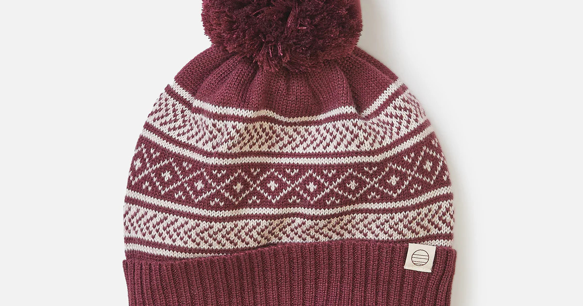 Fair Isle Pom Beanie | Marine Layer