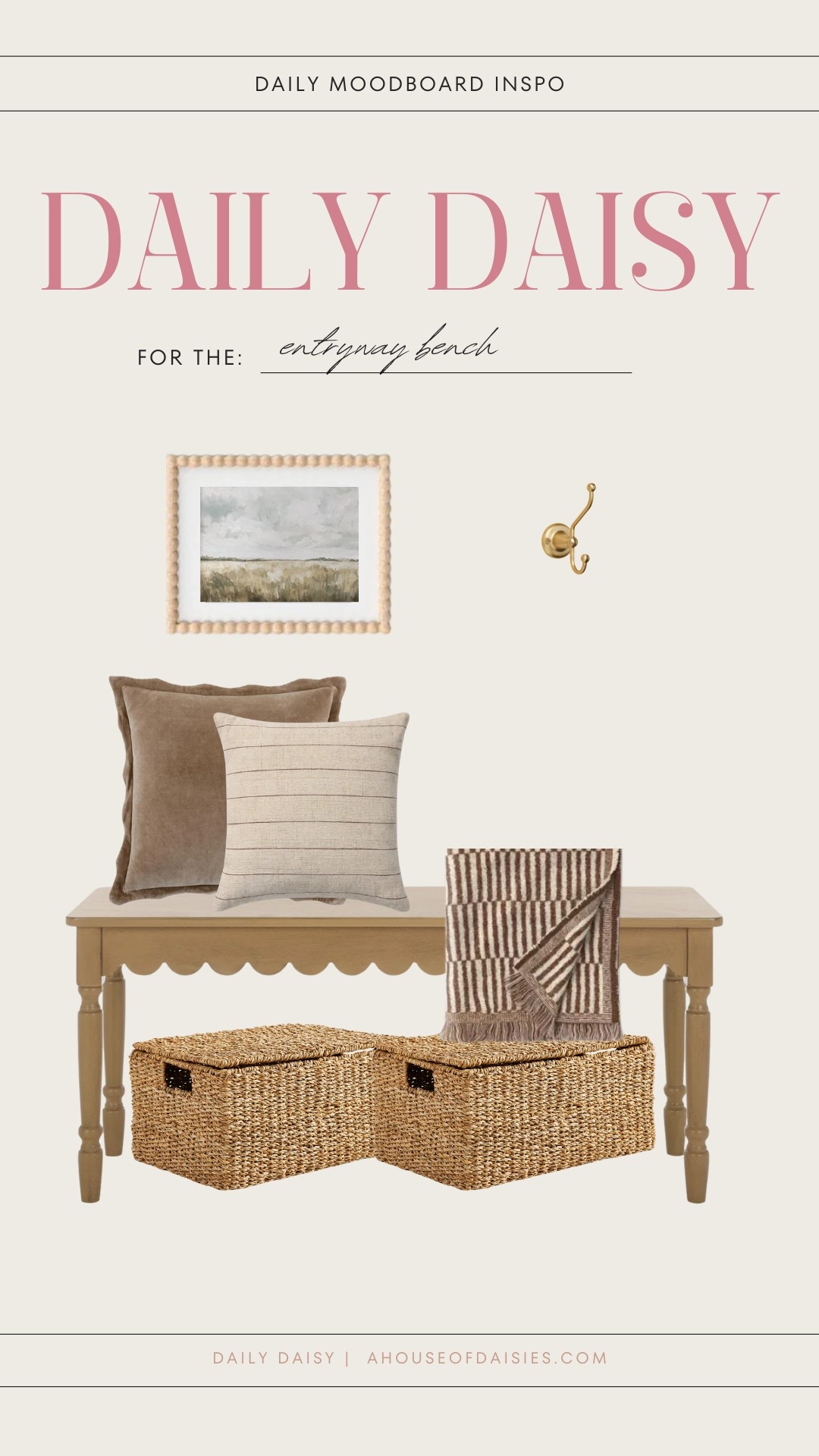 Entryway bench, entryway decor, mud room, wall hook 

#LTKStyleTip #LTKHome #LTKFindsUnder50