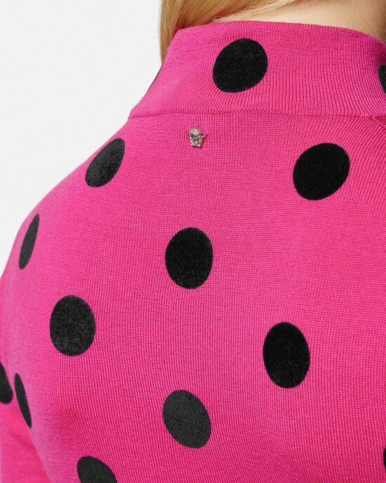 Polka Dot Turtleneck Sweater | Versace (US)