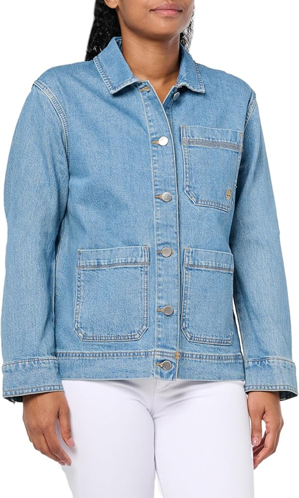 Timberland Women's Denim Chore Refibra Technology Jacket | Amazon (US)