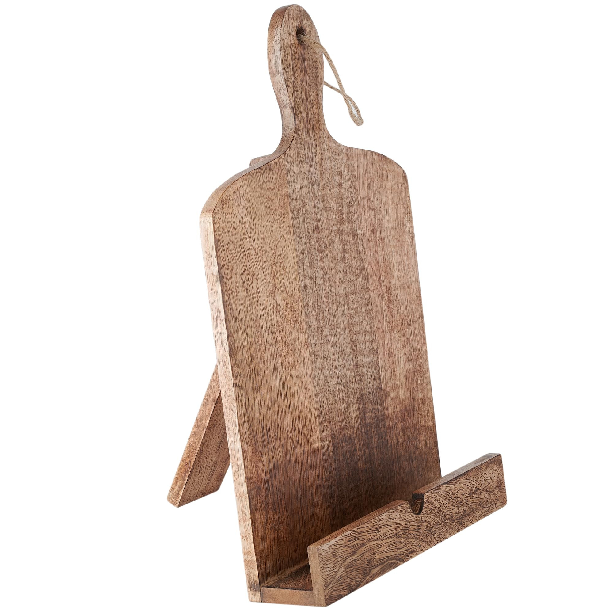 Christmas Gifts Wooden Cookbook Stand for Kitchen Counter Recipie Book Holder for Cooking, Solid ... | Amazon (US)