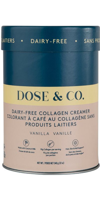 Dose & Co Collagen Creamer Powder Dairy Free Vanilla | Well.ca