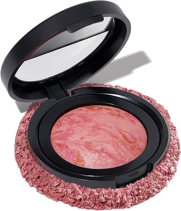 LAURA GELLER NEW YORK Baked Blush-n-Brighten Marbleized Blush for Cheeks - Natural Finish - Pink ... | Amazon (US)