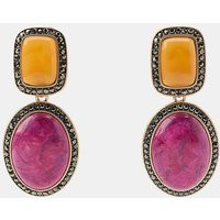 Zara - Sparkly Stone Earrings - Multicolored - M - Woman | Zara US