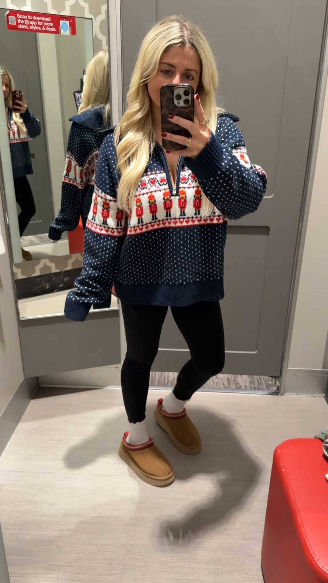 New target sweaters!
Size large 
Align leggings 4
Uggs tts
Holiday outfit 

#LTKHoliday #LTKGiftGuide #LTKFindsUnder100