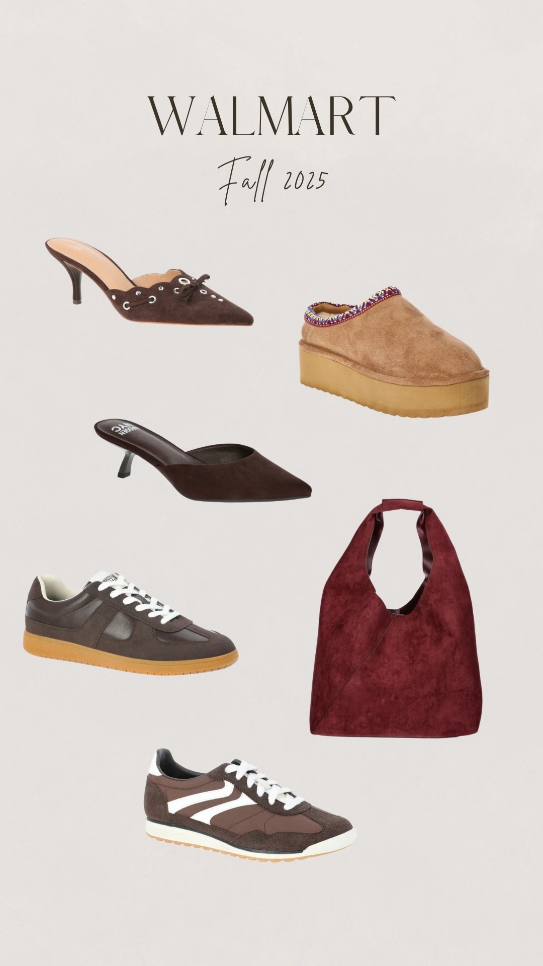 Walmart Fall 2025 shoes and accessories 