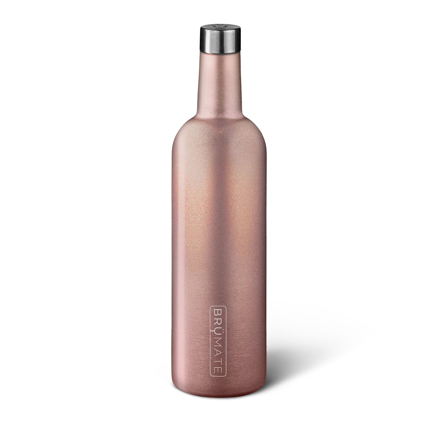 WINESULATOR™ 25oz Wine Canteen | Glitter Rose Gold V2.0 | BruMate