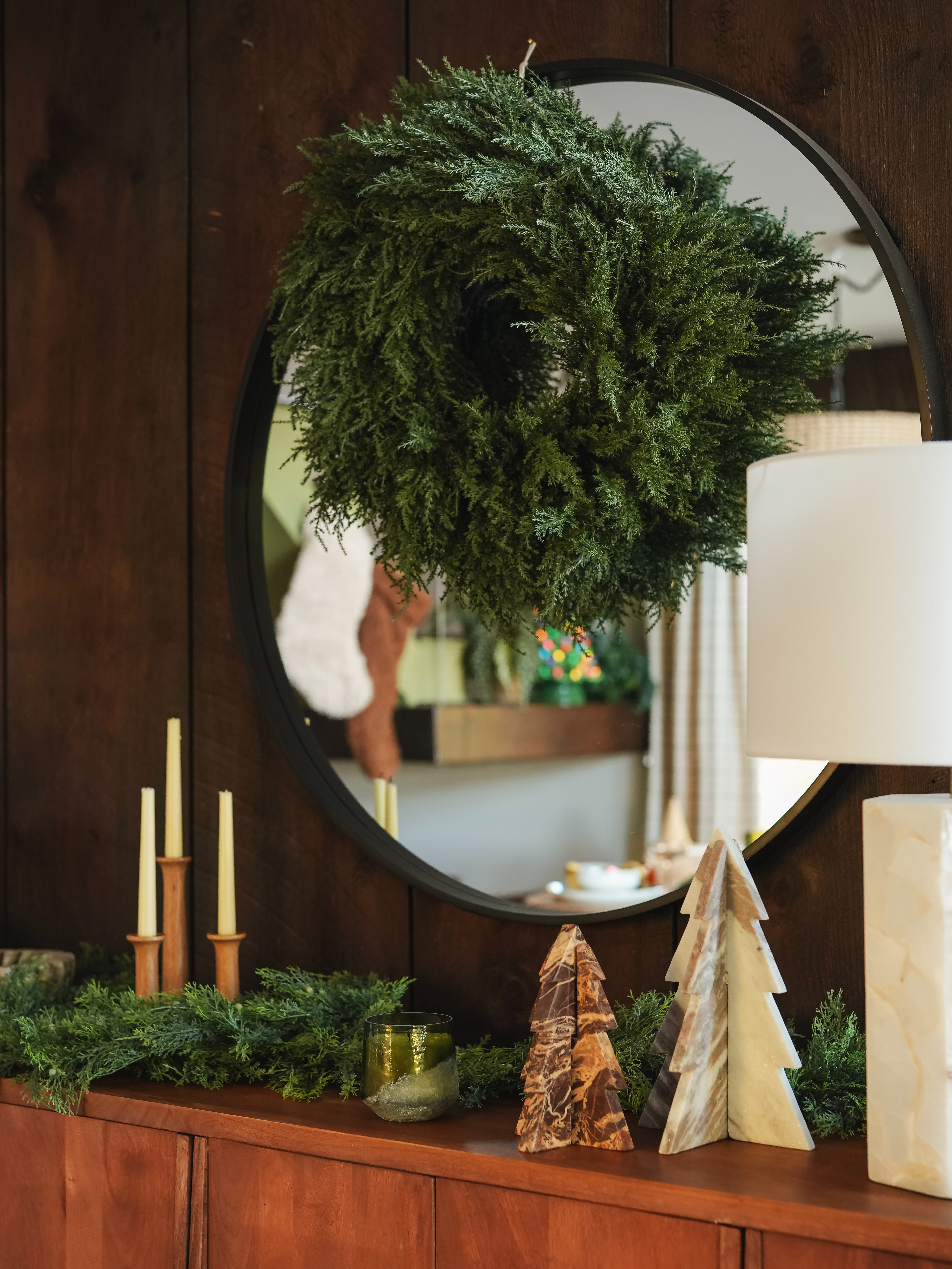 We love a nostalgic Christmas theme around here, but some nooks calls for a more simple Christmas aesthetic to balance it out! These elegant pieces on our credenza make for a cozy Christmas feel. 

 #LTKHoliday #LTKSeasonal #LTKHome