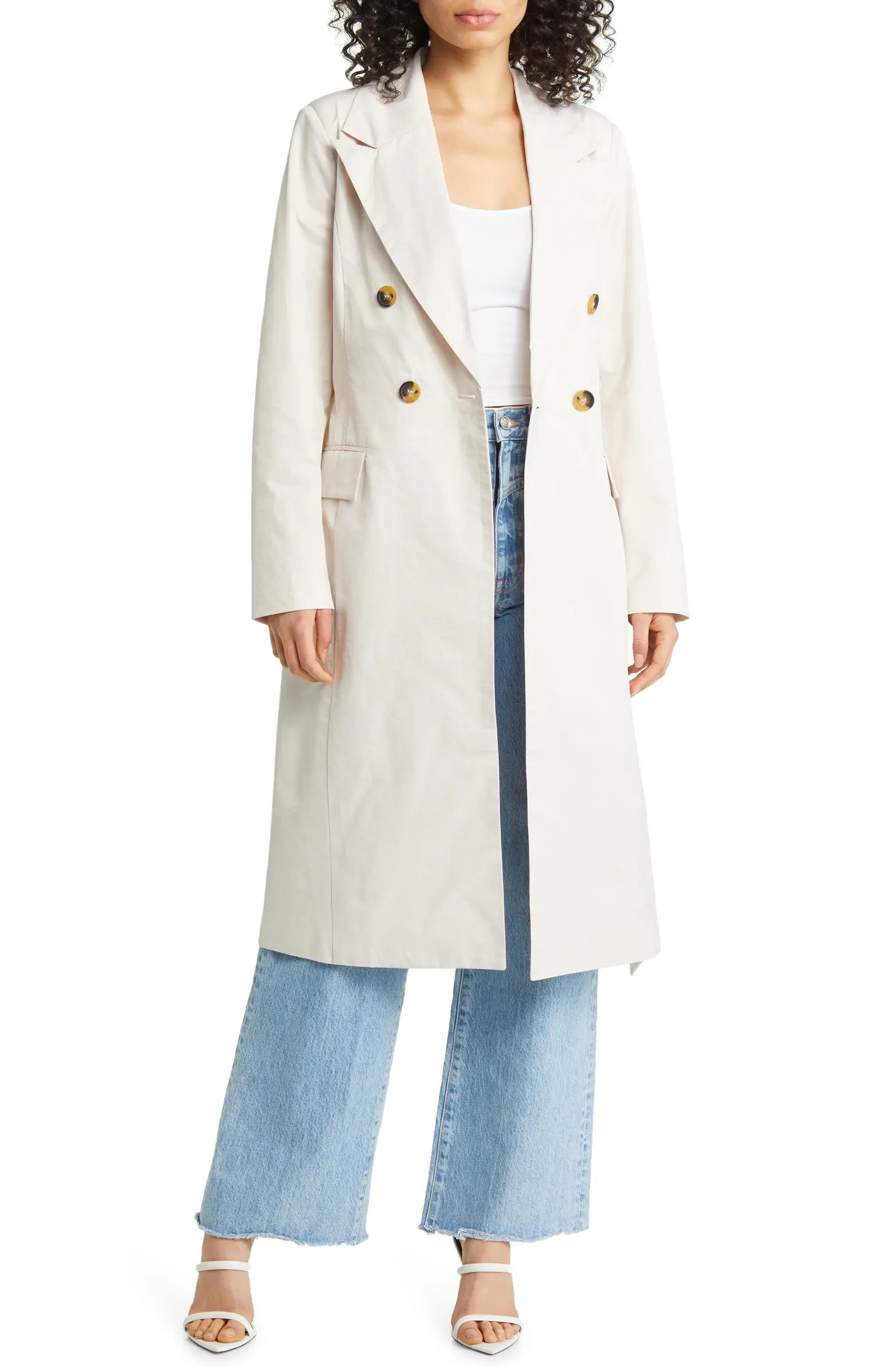 Avec Les Filles Longline Trench Coat | Nordstrom | Nordstrom