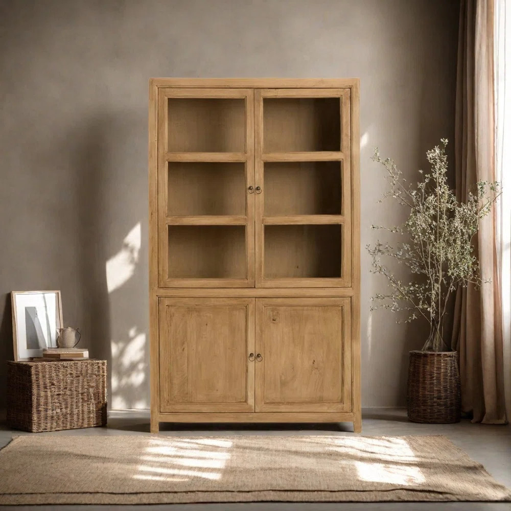 European Style Rustic Vintage Bookcase | Wayfair North America