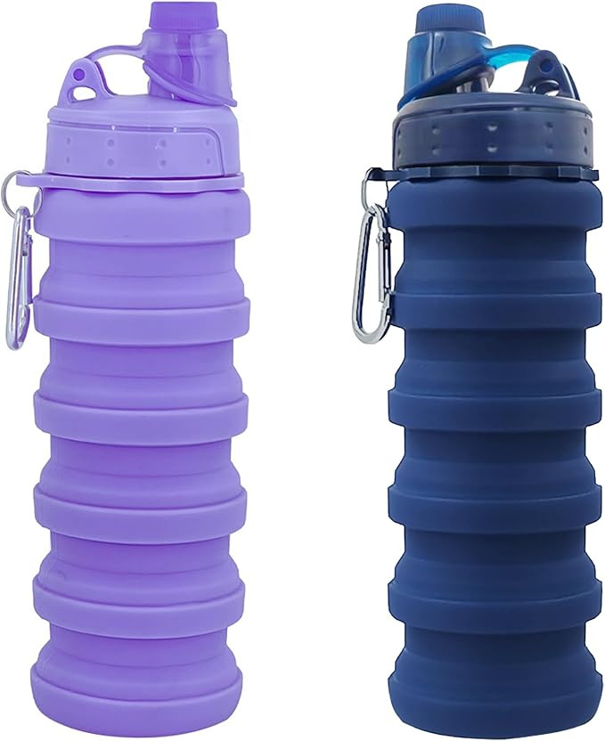 Collapsible Water Bottles Travel water bottle Sports Portable Sport Water Bottle Reusable Water B... | Amazon (US)