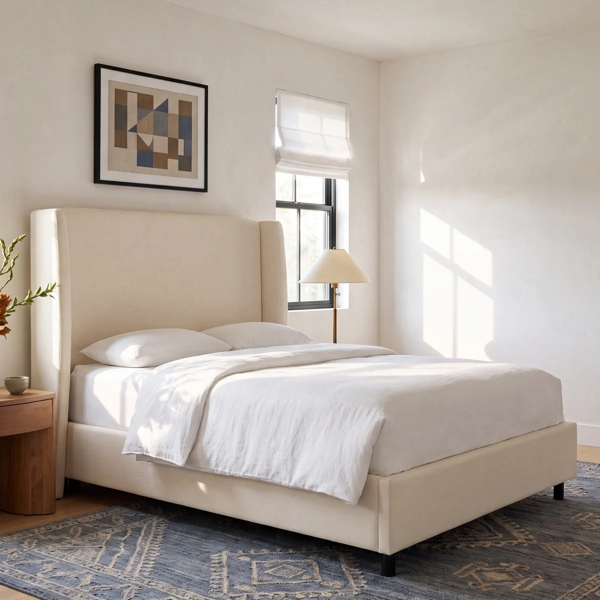 Tilly Upholstered Wingback Bed | Joss & Main