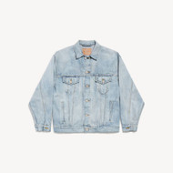 Women's Denim Jacket Regular Fit in Dirty Light Blue