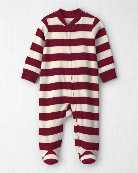 Baby Organic Cotton Ribbed Sleep & Play Pajamas in Stripes - Little Planet | Carter's | Carter's Inc