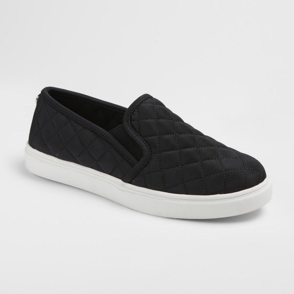 Women's Reese Nylon Slip On Sneakers - Mossimo Supply Co. Black 6.5 | Target