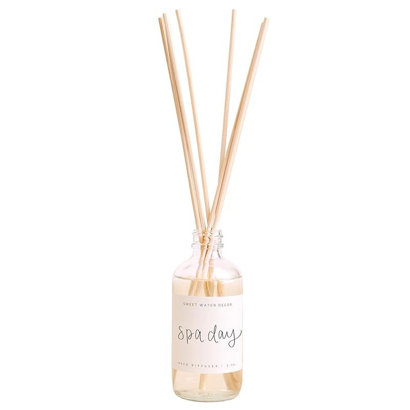 Sweet Water Decor"Spa Day" Reed Diffuser Set | Relaxing Scents including: Salt, Wood, and Cream |... | Amazon (US)