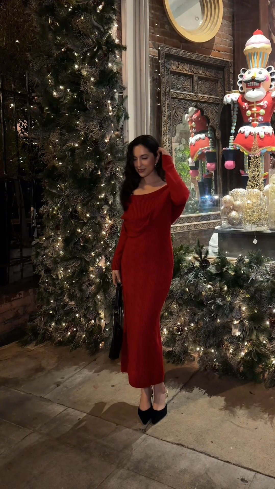 holiday style ootd red lulus sweater maxi dress ~ on sale 

#LTKStyleTip #LTKParties #LTKFindsUnder100