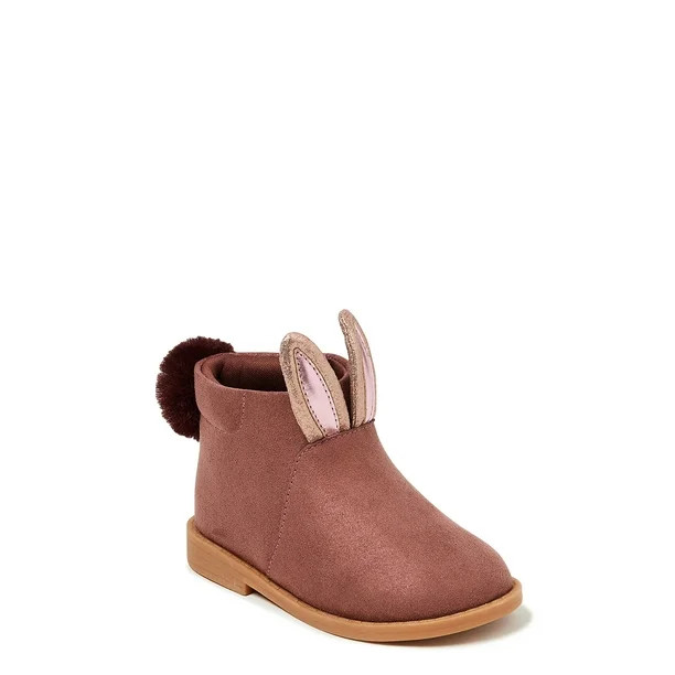 Wonder Nation Baby Girl Suede Bunny Boot - Walmart.com | Walmart (US)