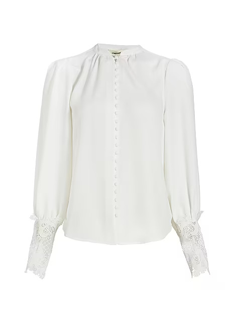 Ava Lace Cuff Blouse | Saks Fifth Avenue