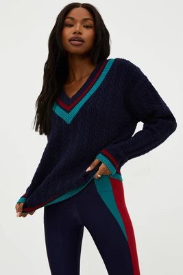 Montana Sweater Ultramarine Colorblock | Beach Riot
