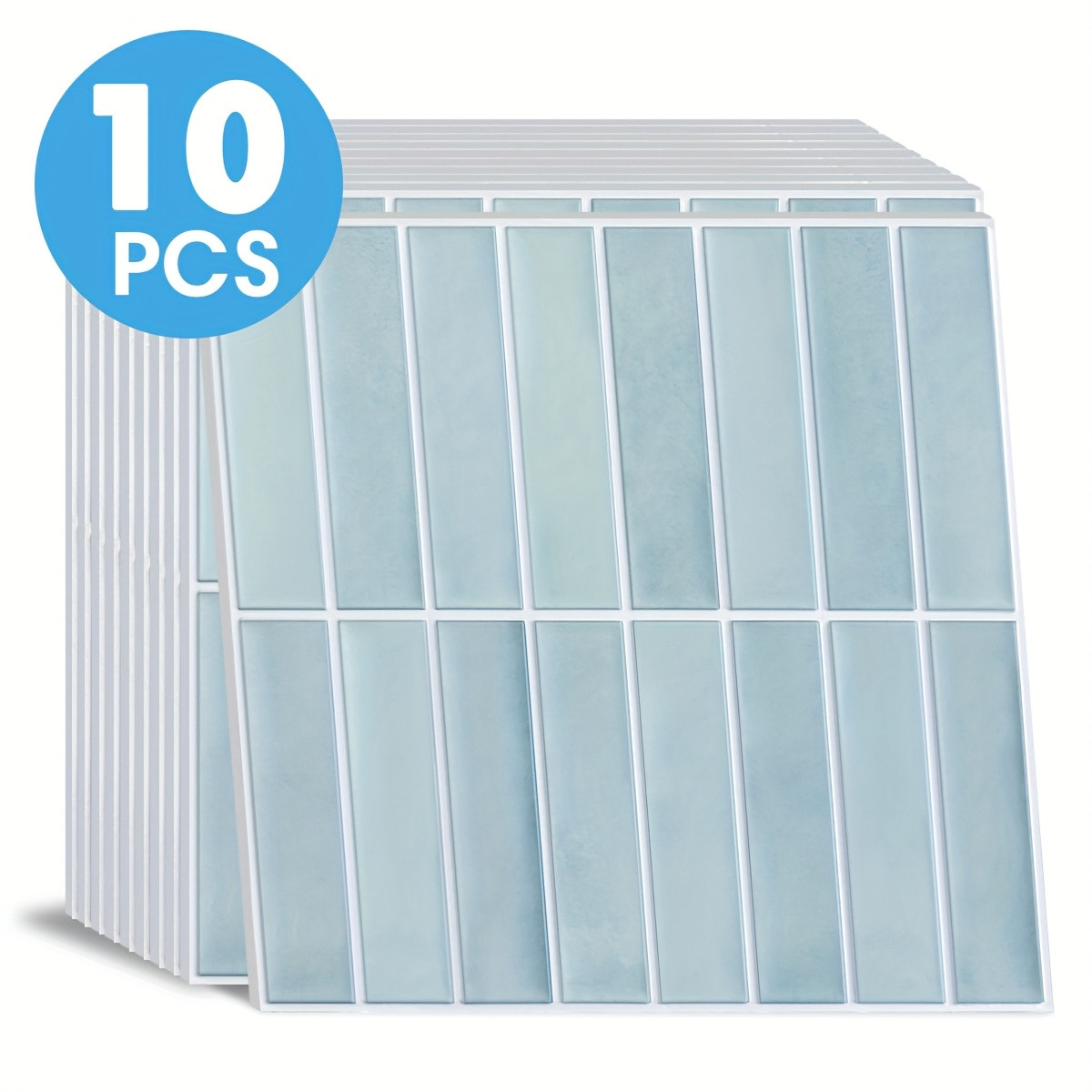 Local - Fastest delivery: 2 business days[10pcs Matte Blue Wall Tiles] 10pcs Matte Blue Peel and ... | Temu Affiliate Program