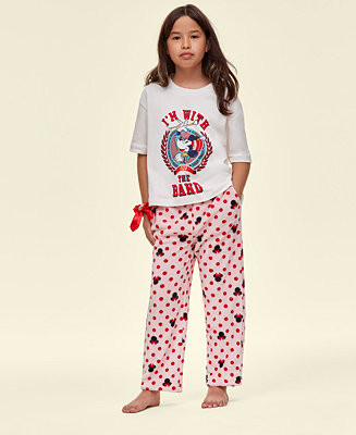 Little & Big Kids Unisex Minnie Mouse Plush Fleece Pants, Exclusively at Macy's | Macy's