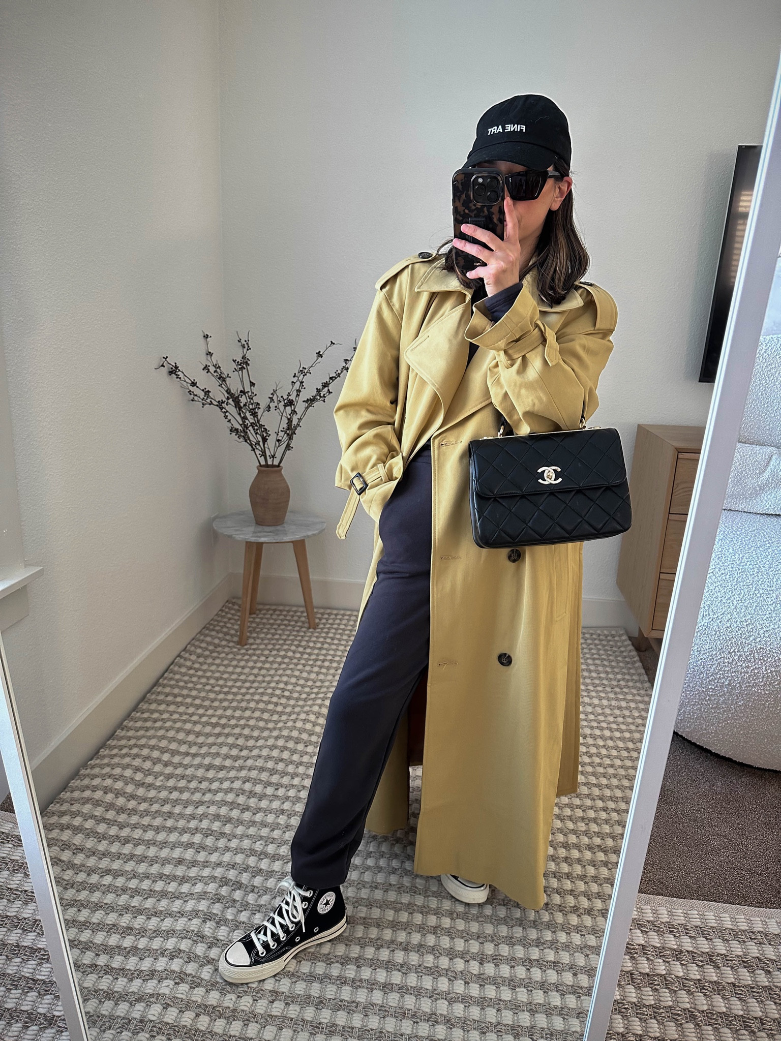 Athleisure outfit ideas. Mom on-the-go outfits. Trench coat outfits  

Coat - Topshop xs. Runs big. 
Sweatshirt - Madewell xs. Runs big. 
Sweatpants - Madewell xxs
Sneakers - Converse parchment 5 
Hat - outsider supply 
Sunglasses - YSL Mica

Petite style, tonal style, neutral outfit, capsule wardrobe, minimal Style, street style outfits


#LTKshoecrush #LTKfit #LTKitbag