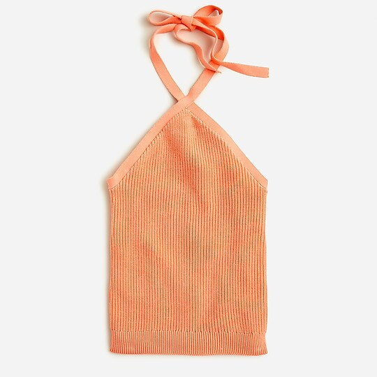 Cotton-cashmere halter sweater-tank | J. Crew US