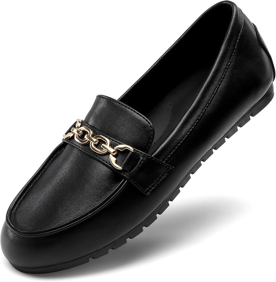 DREAM PAIRS Loafers for Women Casual Comfortable Slip On Flat Shoes Lightweight Leisure Work Shoe... | Amazon (US)