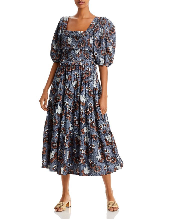 Lucinda Puff Sleeve Midi Dress | Bloomingdale's (US)