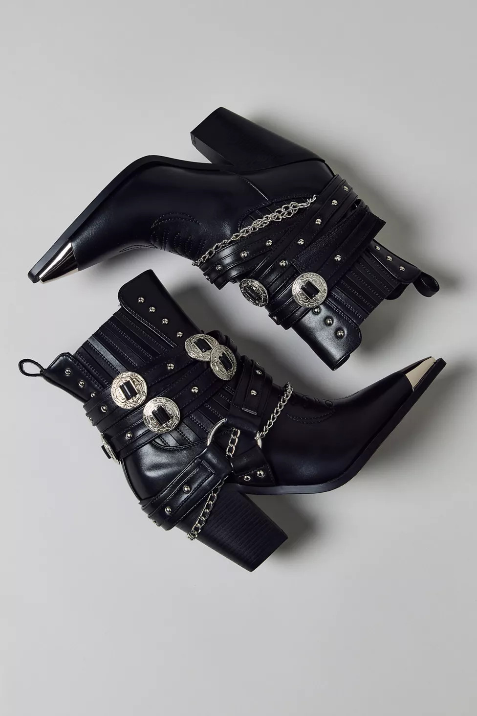 Azalea Wang Riggins Harness Cowboy Boot | Urban Outfitters (US and RoW)