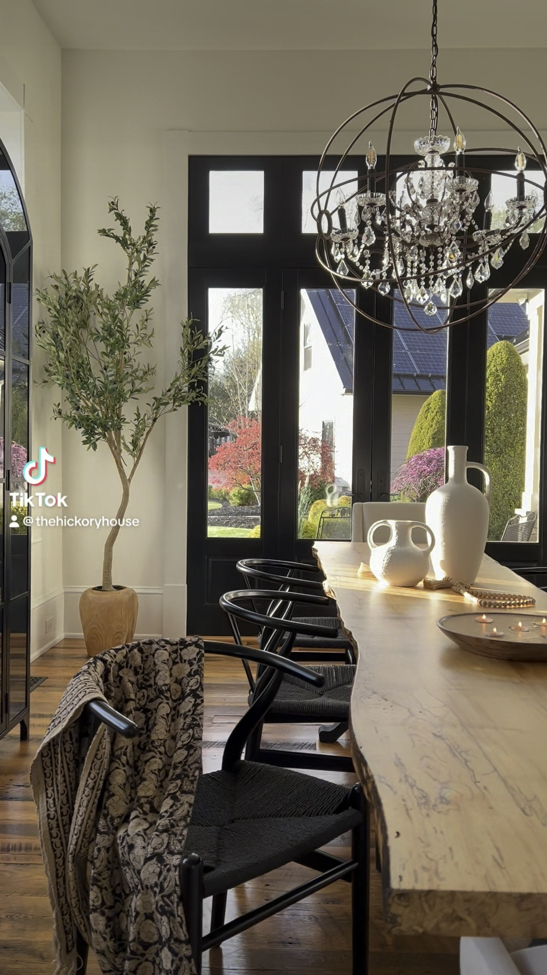 Sunset hour in our dining room ✨. #home #homedecor #decorinspo 

#LTKSeasonal #LTKVideo #LTKhome