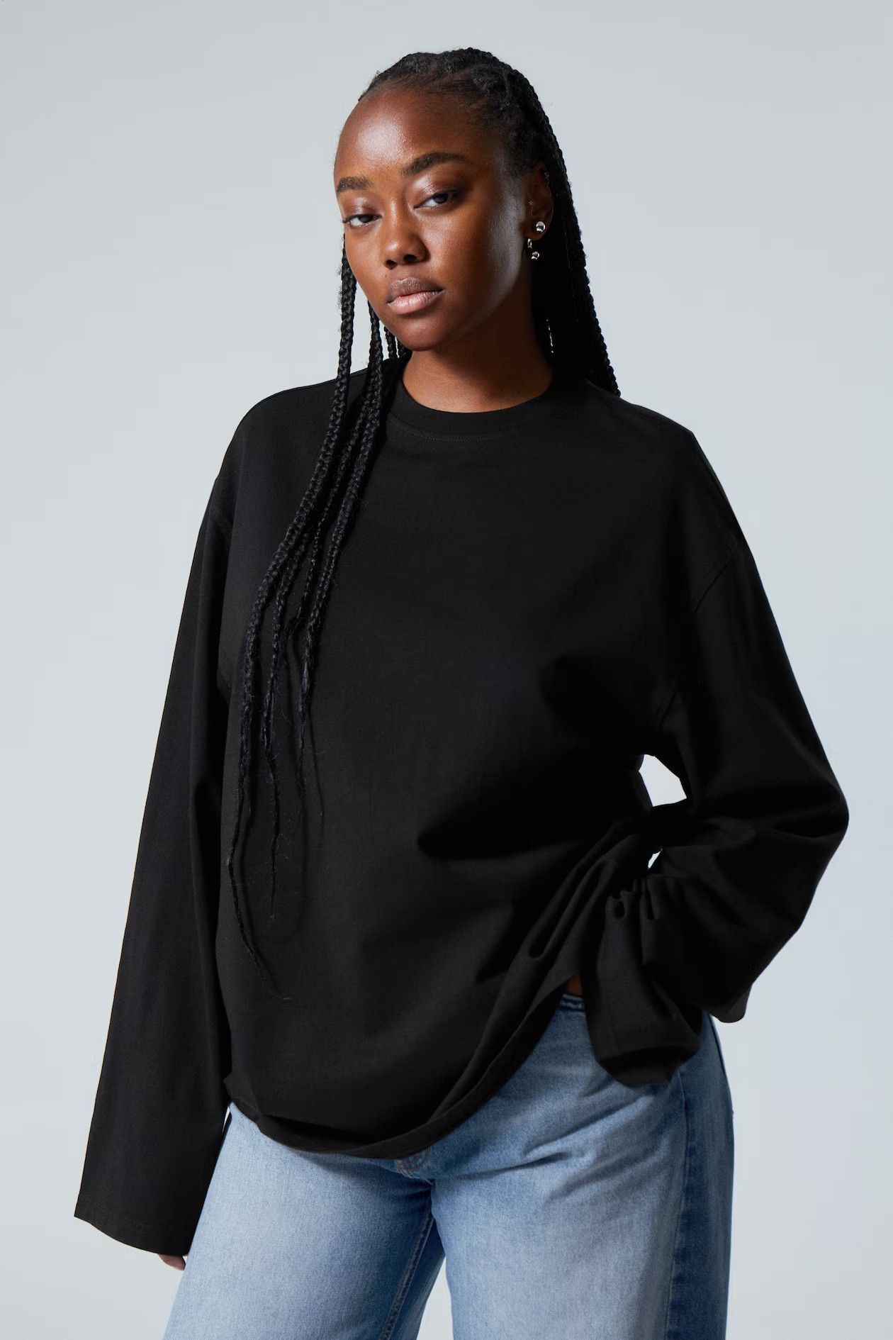 Oversized Long Sleeve T-shirt | H&M (UK, MY, IN, SG, PH, TW, HK)