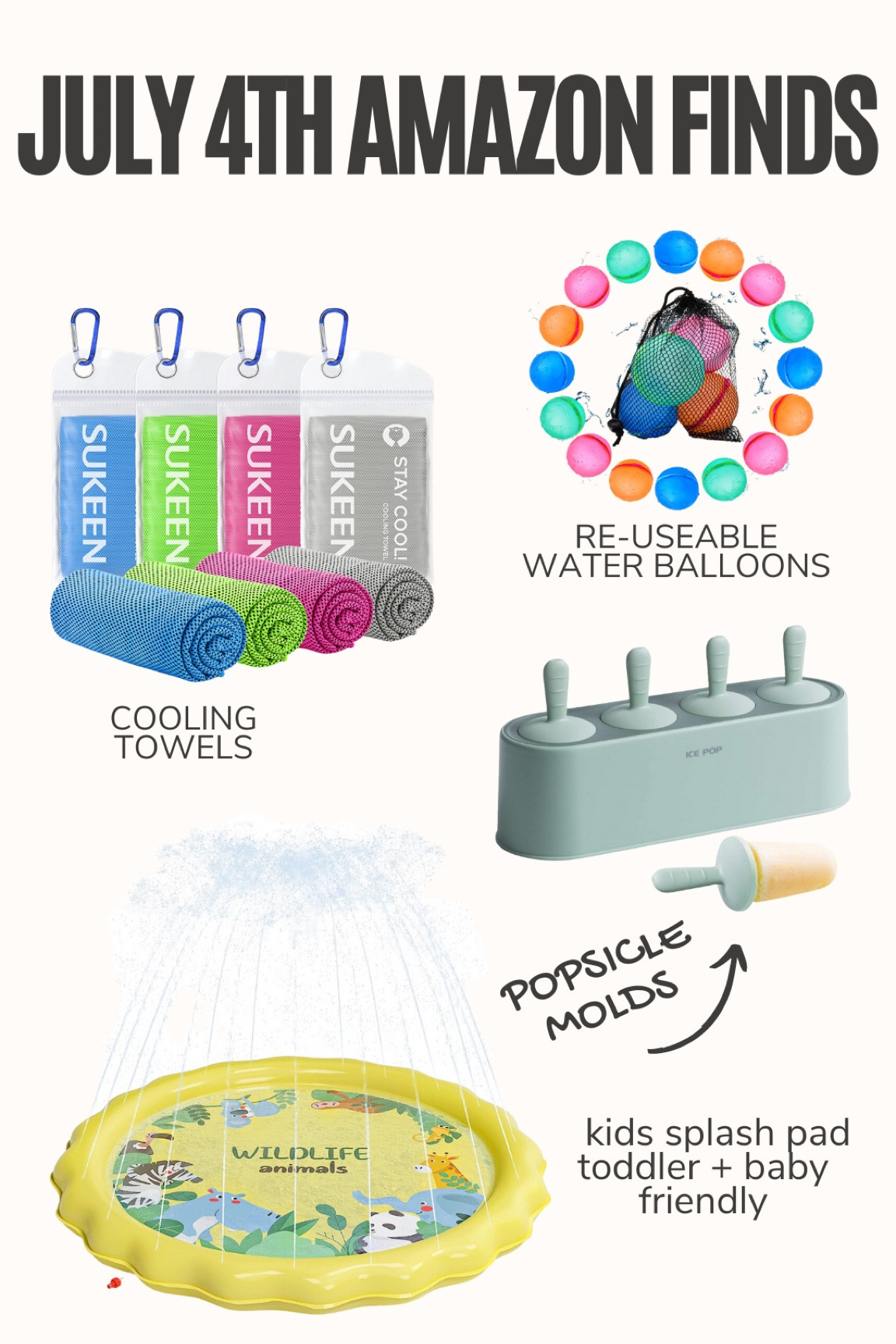 July 4th is coming up and it’s unbelievably hot this year! Here are some finds that will help you and the kids stay cool 

#LTKbaby #LTKSeasonal #LTKxPrimeDay