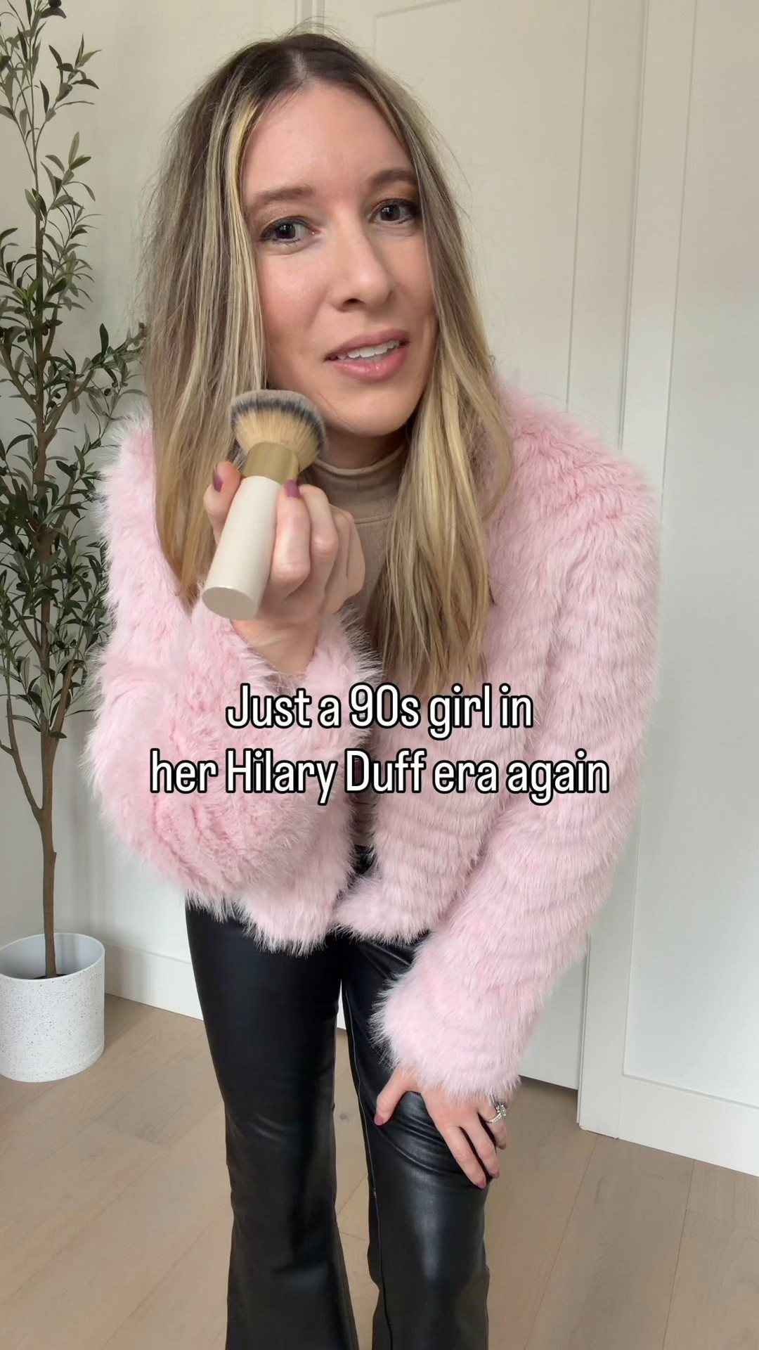 Anyone else obsessed with Mature Hilary Duff?? My pink fuzzy coat was perfect for reacting her music video. Wearing one of my fave Klassy tops with built in padding ofc. And my fave black and brown UGG platforms are on huge discount right now  

#LTKCyberWeek #LTKHoliday #LTKStyleTip