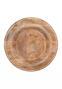 Home Essentials & Beyond 14" Wood Charger | Belk