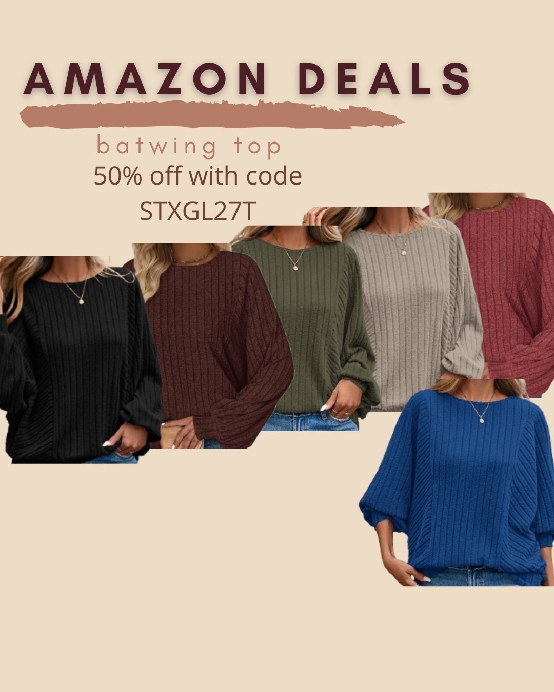$10 ends 8/11

Amazon fashion
Amazon deals
Batwing top
Teacher outfit

#LTKSaleAlert