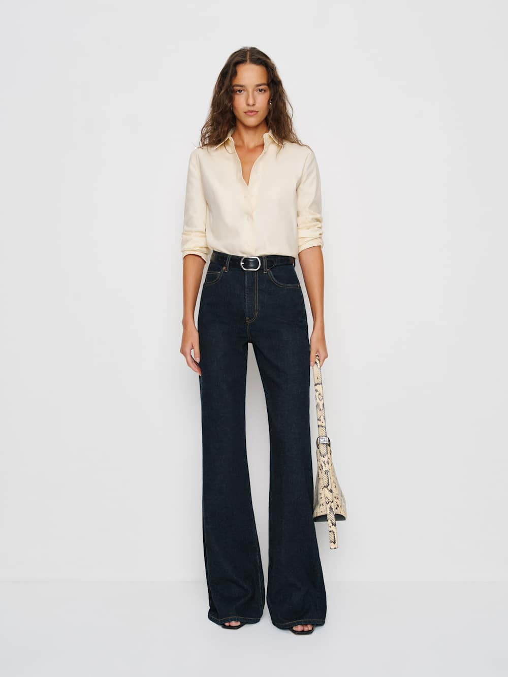 Cary High Rise Slouchy Wide Leg Jeans | Reformation (Global)