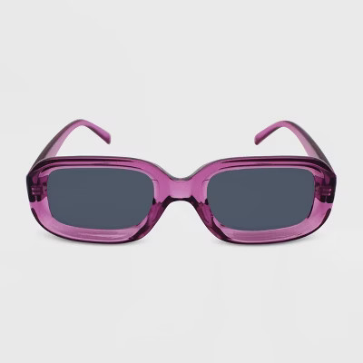 Women's Rectangle Sunglasses - Wild Fable™ Purple | Target