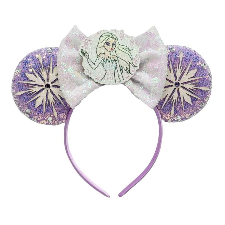Frozen-Themed Hair Accessories Including Glittered Bow Ear Clips, Snowflake Crown Headband, And A... | SHEIN