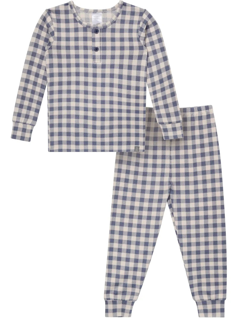 Modern Moments by Gerber Toddler Boy Henley Pajama Set, 2-Piece, Sizes, 12 Months - 5T | Walmart (US)