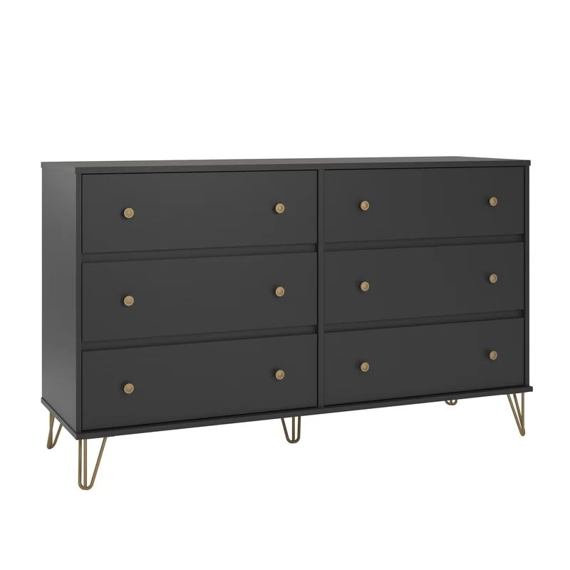 Owen 61.65'' Wide 6 - Drawer Double Dresser | Wayfair North America